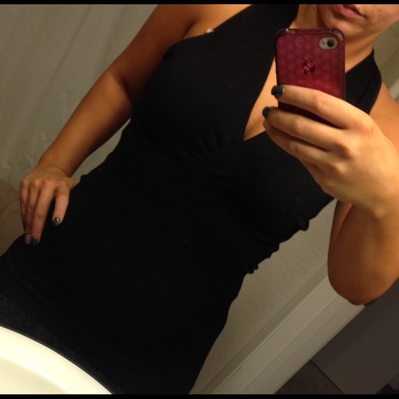 Cross back sleeveless sweater top