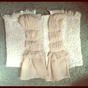 Beautiful Vintage Bustier Lace Top