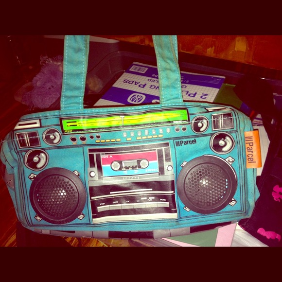 Cute boombox purse