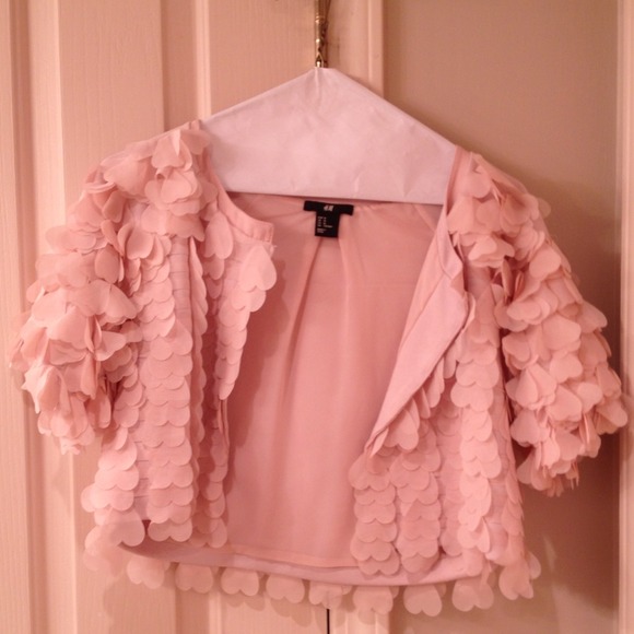 H&M cropped heart jacket