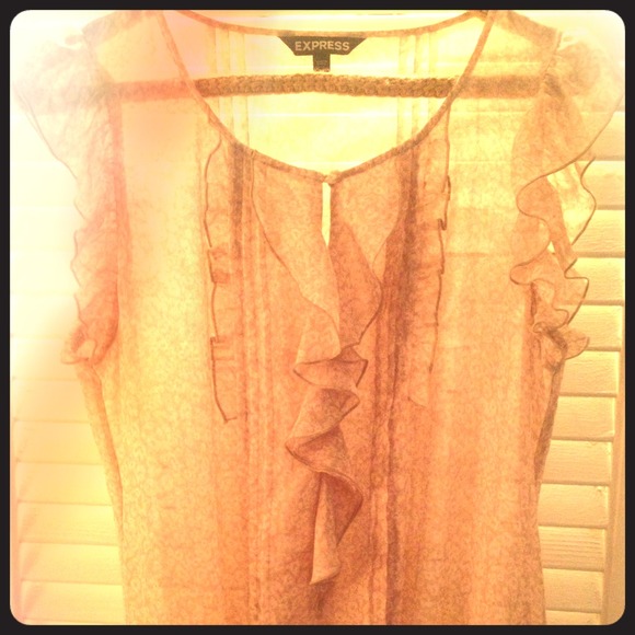 Express floral sheer top💕