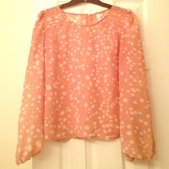 Peach sheer top - Picture 1 of 1