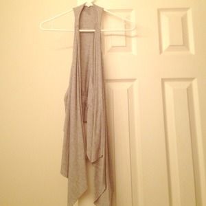 Gray long vest