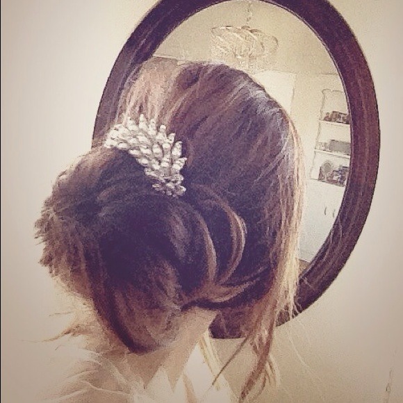 Vintage 1920s style fancy hair pin - Picture 3 of 4