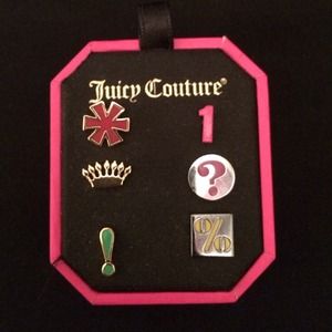 Juicy Couture mismatched earrings. Set of six.