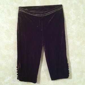 🌰Chocolate Velvet Capris