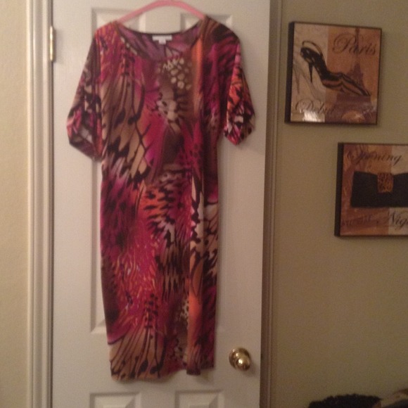 Cute dress from Dressbarn, fall colors!