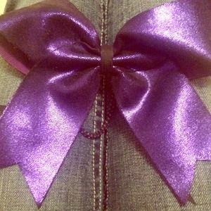 BUNDLE Dark purple cheer bow