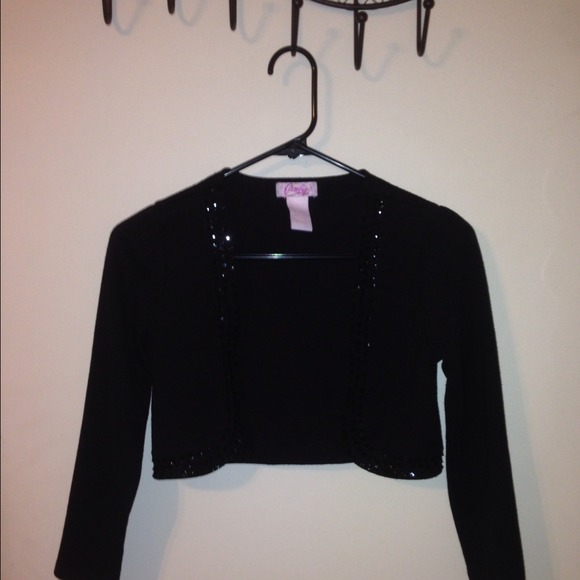 Dressy black cover up