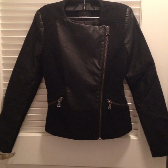 Zara leather blazer