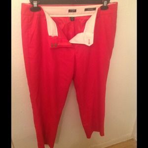 J. Crew Red skimmer Capri Pants
