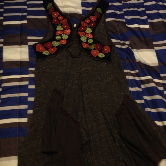 Black and gray dress