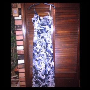Silk BCBG watercolor maxi dress