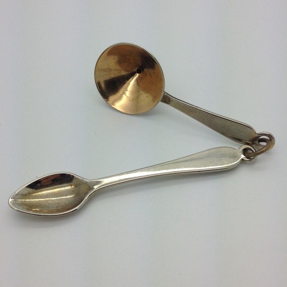 Vintage Ernest Steiner Perfume Funnel & Spoon - Picture 1 of 4