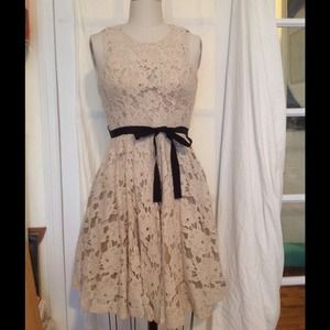 Tracy Reese winter white "spinning lace" dress.