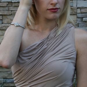 Dresses - Grecian Gathered Tan Dress + Black Dress Dresses - Grecian Gathered Tan Dress + Black Dress