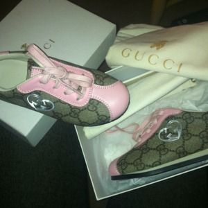 Kids pink Gucci Sneaker size 10 (toddler)