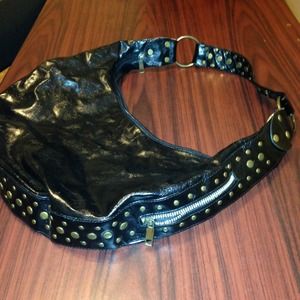 Nine West Black Leather Bag!!