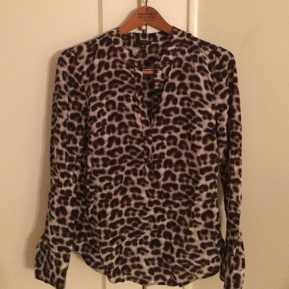 Silk leopard print top - Picture 3 of 4