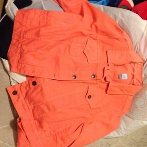 Coral Denim Jacket