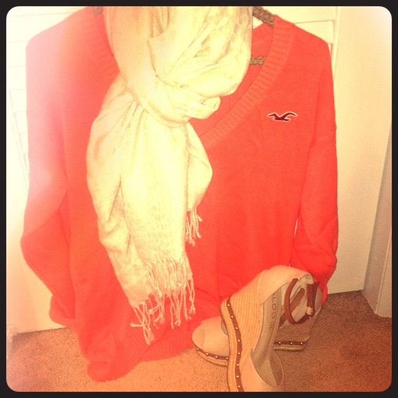 Bright Orange NWT Oversized Sweater!