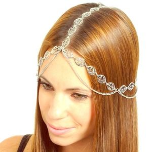 FASHION LEAVES HEAD CHAIN