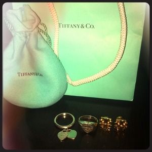 Tiffany & co and tory burch ear ring & rings