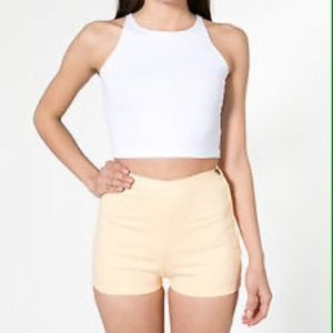 High waisted shorts.