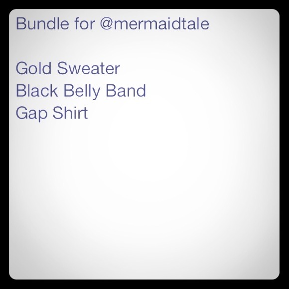 Bundle 2 maternity shirts and belly band