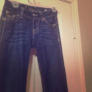 Miss Me Skinny Dark Wash Jeans.