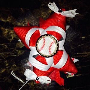 Handmade baseball bow