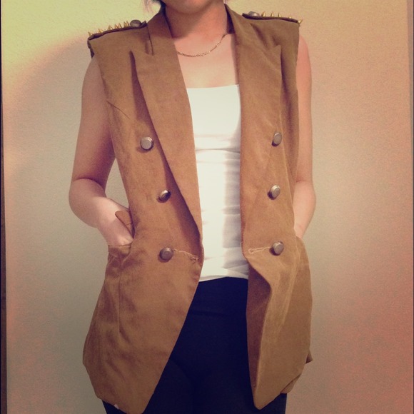 Short sleeve- brown Blazer - Picture 1 of 4