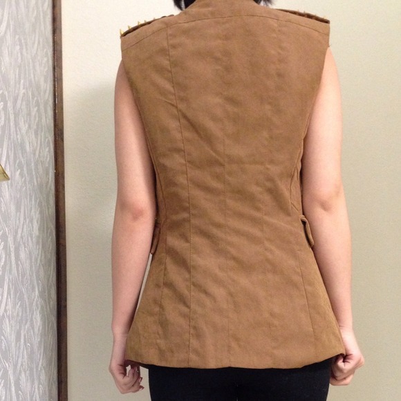 Short sleeve- brown Blazer - Picture 3 of 4