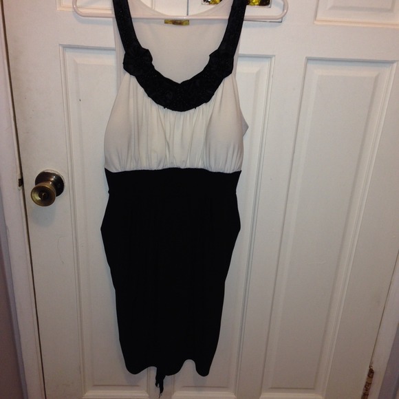 Black and white dress