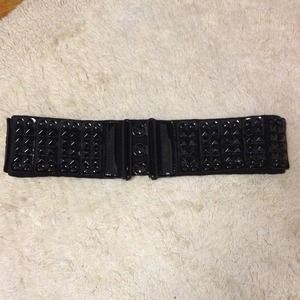 Studded black belt