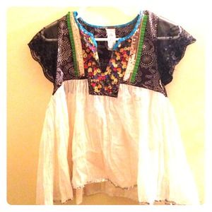 FREE PEOPLE Multi Color Boho Chic Top!