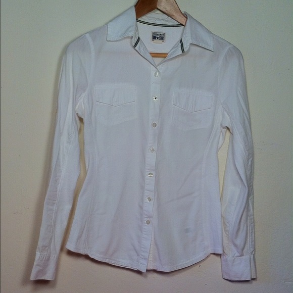 🌼Converse White Button Up Shirt🌼