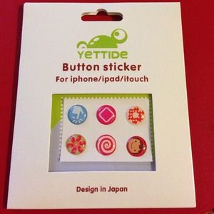 Reduced from $4 iPhone/iPad/itouch Button Sticker
