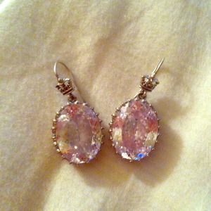 Juicy Couture large drop stone earrings