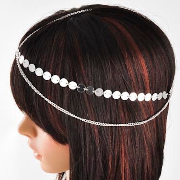 Silver Rhodiumized Metal Head Chain - Picture 2 of 2