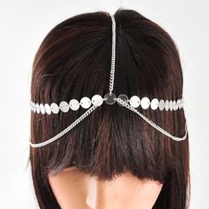 Silver Rhodiumized Metal Head Chain