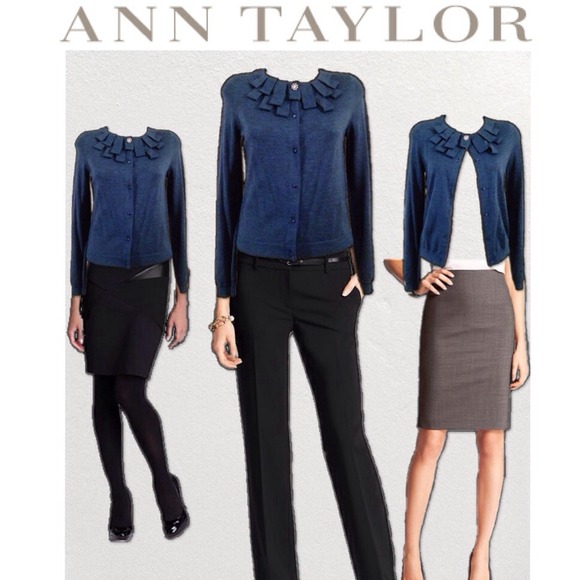 NWOT Ann Taylor Ribbon Neck Cardigan
