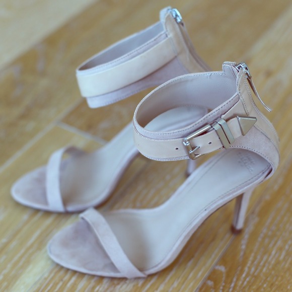 Zara Nude Sandal Heels SZ 6.5 (ON HOLD)