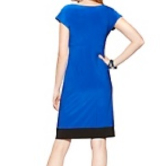 🐝SALE🌻COWL NECK JERSEY DRESS small (BLACK) - Picture 2 of 3