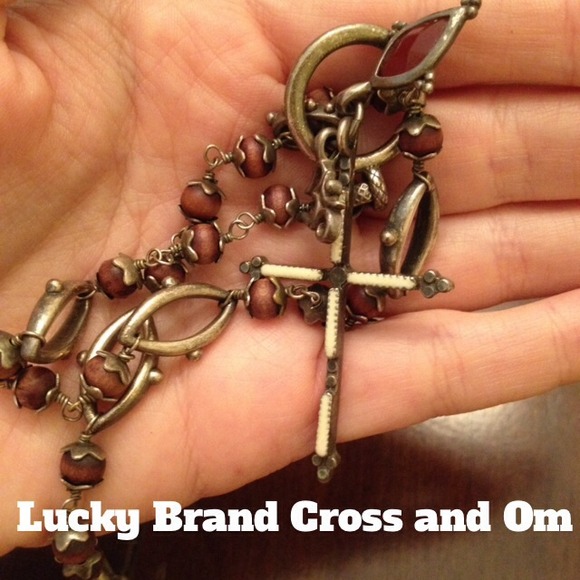 ❌❌SOLD bundle -lucky brand rugged cross necklace
