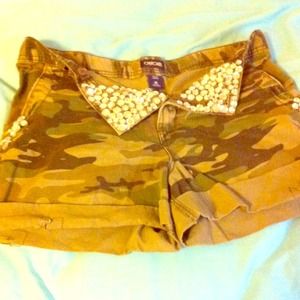 Camp bedazzled shorts
