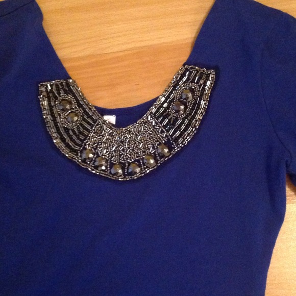 Blue Short Dress - Picture 2 of 3