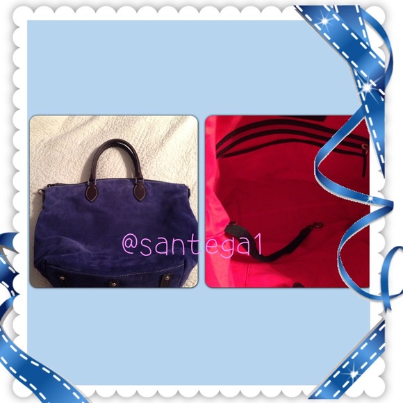 Dooney & Bourke Blue Suede - Picture 2 of 4