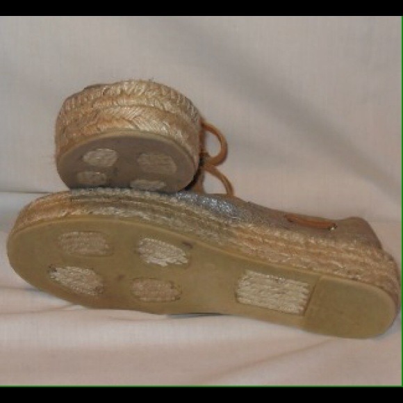 PRICE CUT GOLD Tory Burch Espadrilles sz9.5✂️✂️ - Picture 3 of 3