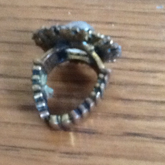 Blue Cocktail Ring - Picture 3 of 4